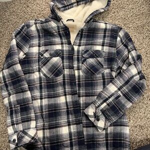 Boston Traders Cozy Plaid Sherpa Jacket